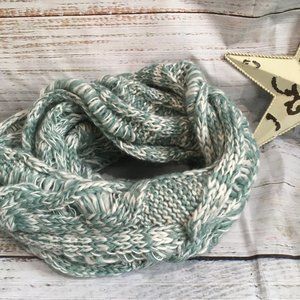 Infinity Teal Wool Scarf - Bin G